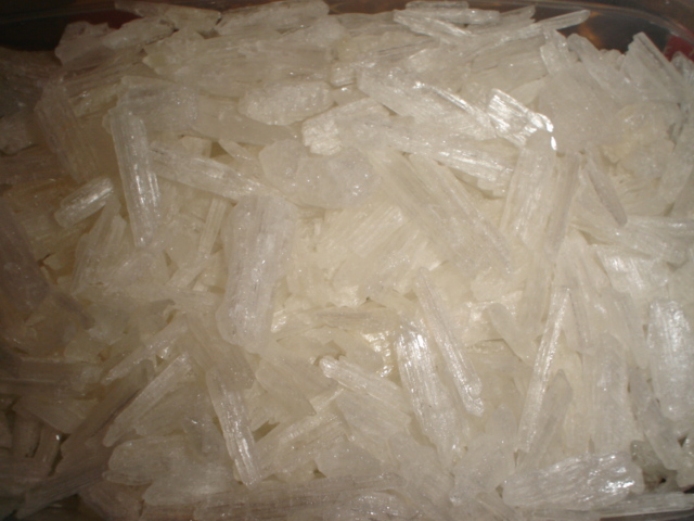 Methamphetamine crystals